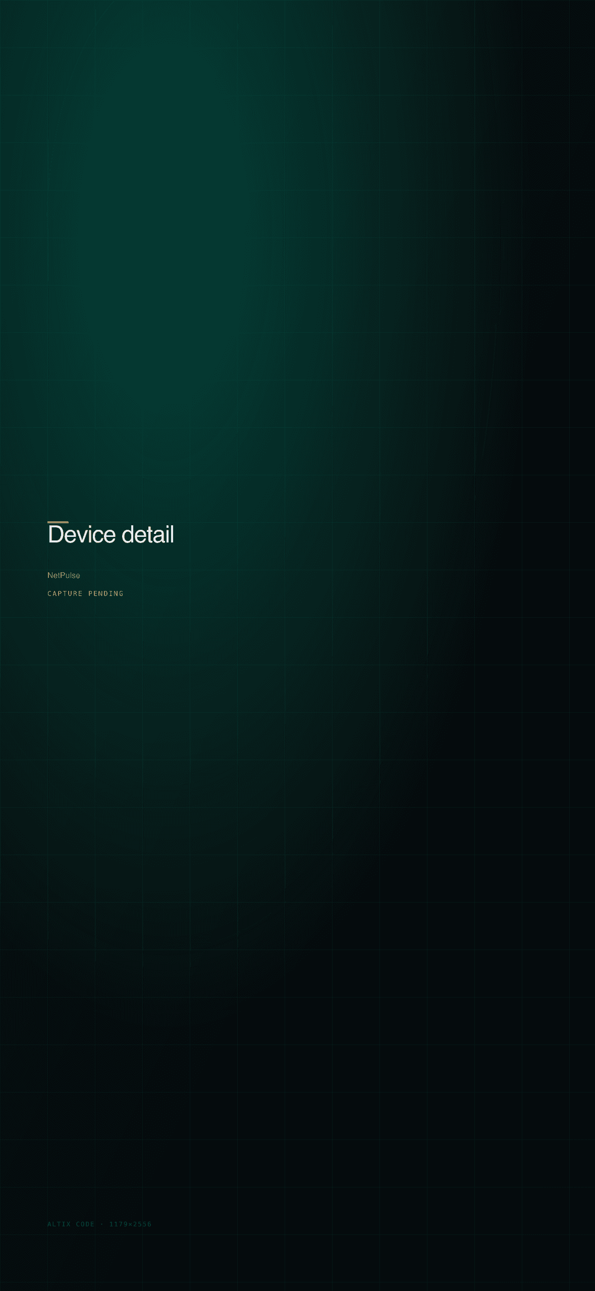NetPulse device detail