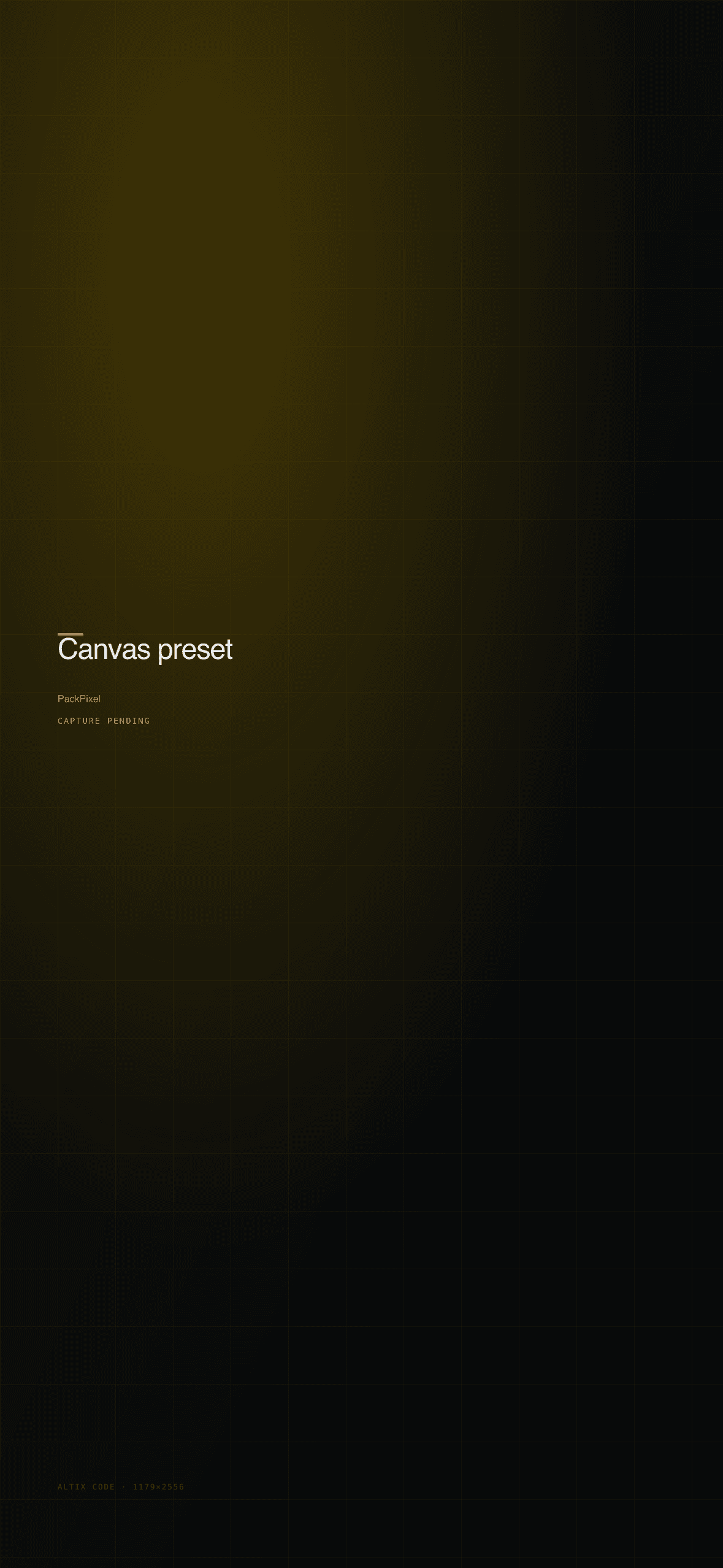 PackPixel canvas preset