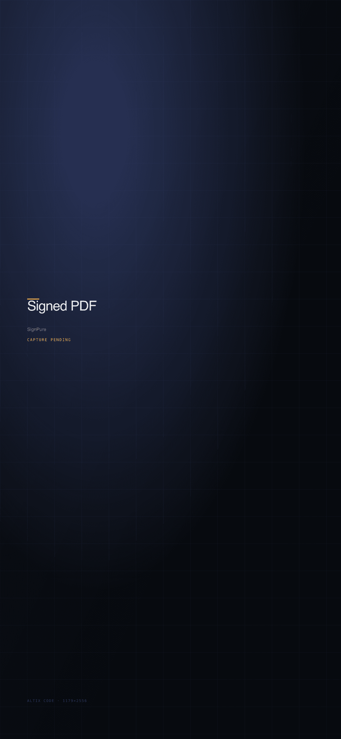 SignPure signed document