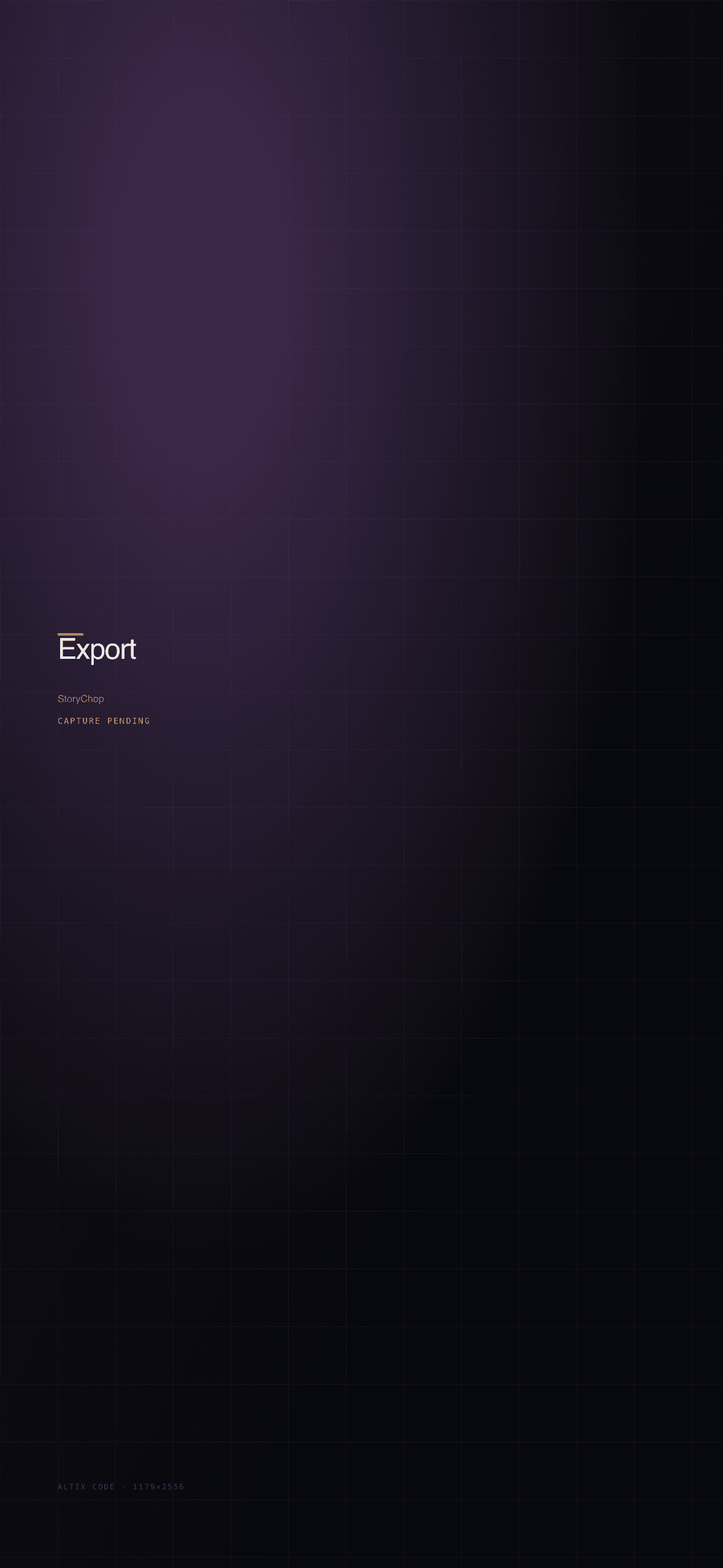 StoryChop export result